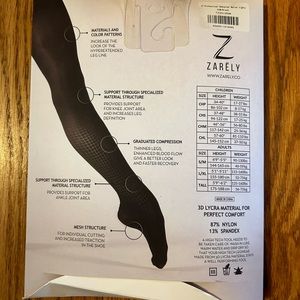 Zarely Z1 Rehearsal Tights Black S/M